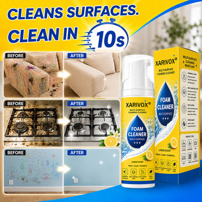 Foam No-Rinse Cleaner — One Foam, More Surfaces for Tough Stains, Sofas, Carpets, Upholstery & Car Interiors