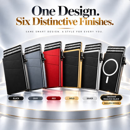 2026 Minimalist Smart Metal Card Holder — Slim, Secure & Designed for Modern Everyday Carry