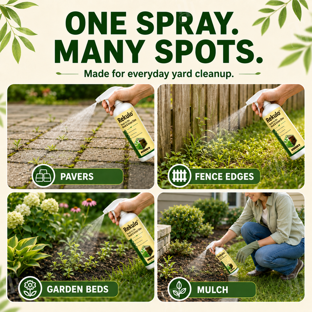 🏆 Official Store | Rekulo® Ready-to-Use Weed & Grass Killer