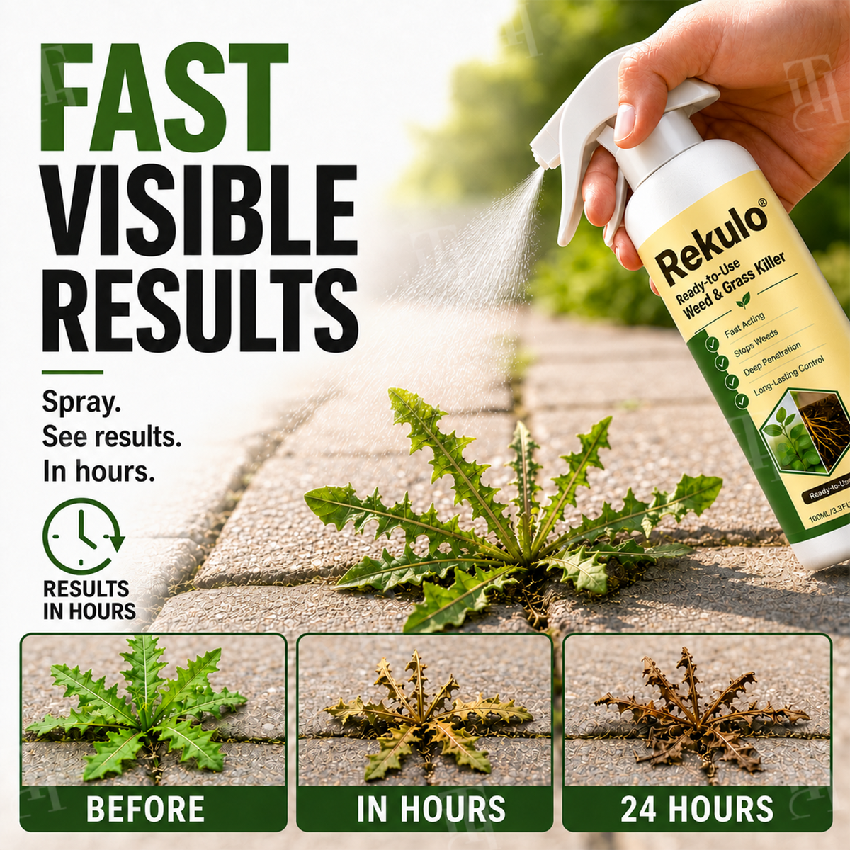 🏆 Official Store | Rekulo® Ready-to-Use Weed & Grass Killer