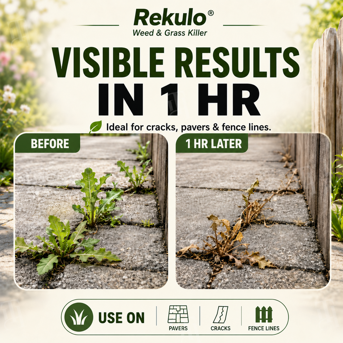 🏆 Official Store | Rekulo® Ready-to-Use Weed & Grass Killer