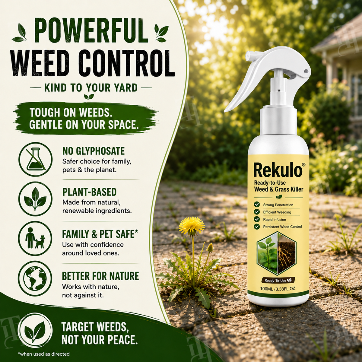 🏆 Official Store | Rekulo® Ready-to-Use Weed & Grass Killer