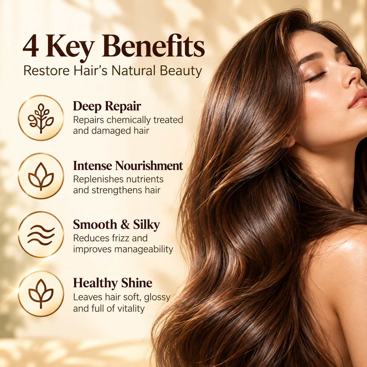 🔥Official Brand Shop |🧴Rolimey® Maca Power Collagen Hair Mask – Deep Repair, Frizz Control & Shine for Dry, Damaged Hair