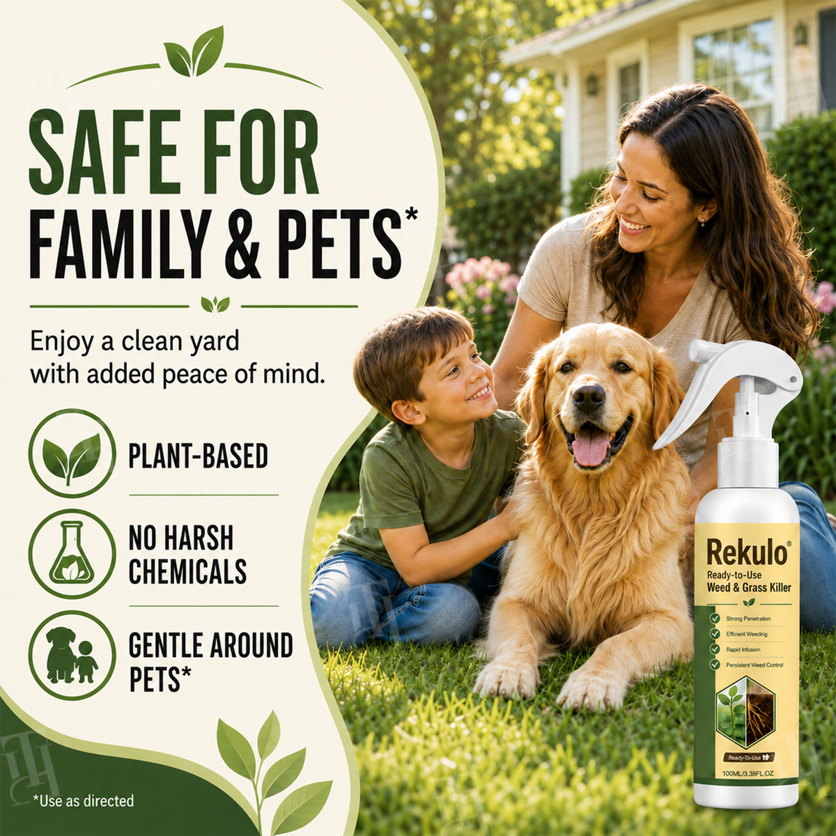 🏆 Official Store | Rekulo® Ready-to-Use Weed & Grass Killer