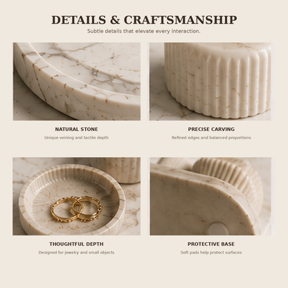 Teravoxa® ATELIER Marble Scent Tray Set