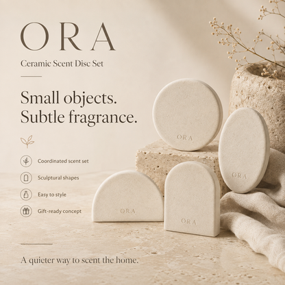 Teravoxa® ORA Ceramic Scent Disc Set