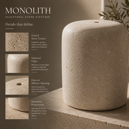 Teravoxa® MONOLITH Sculptural Stone Diffuser