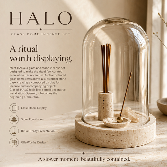 Teravoxa® HALO Glass Dome Incense Set