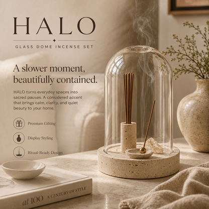 Teravoxa® HALO Glass Dome Incense Set