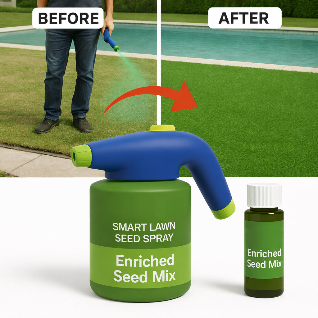 🔥 Official Brand Shop  | 🌱Professional Lawn Repair Smart Seed Spray — Revive Thin, Patchy Grass for a Thicker, Greener Lawn