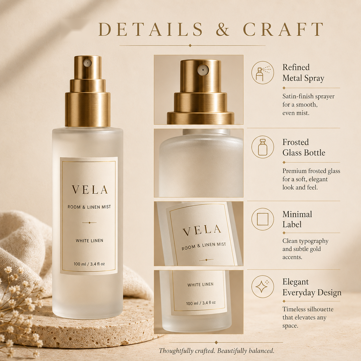 Teravoxa® VELA Room & Linen Mist