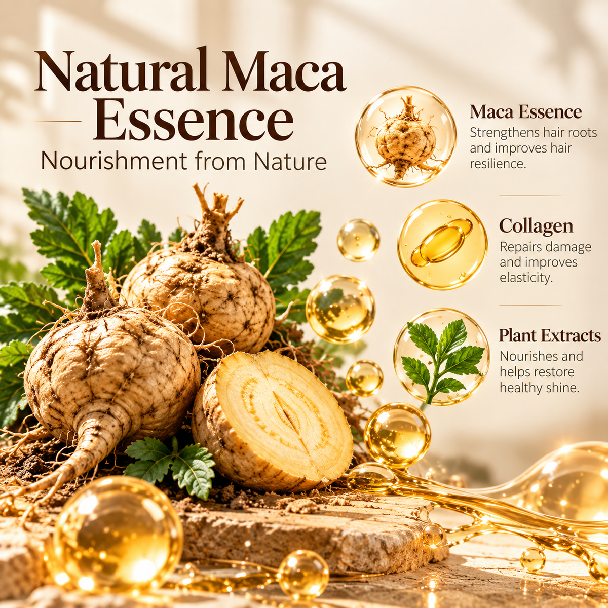 🔥Official Brand Shop |🧴Rolimey® Maca Power Collagen Hair Mask – Deep Repair, Frizz Control & Shine for Dry, Damaged Hair