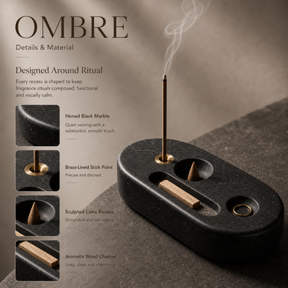 Teravoxa® OMBRE Multi-Ritual Incense Holder